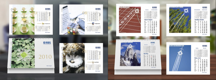 Настольный календарь для банка