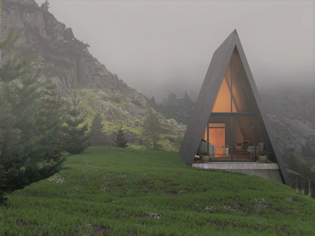 Triangle house