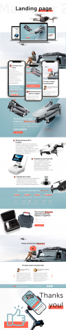 landing page quadrocopter Mavic air 2
