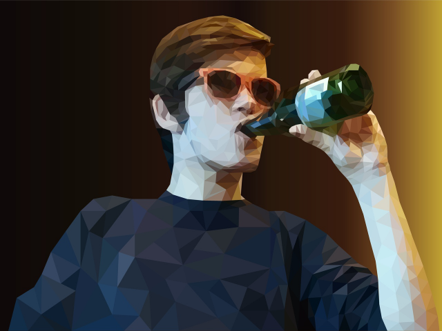 Парень в стиле lowpoly