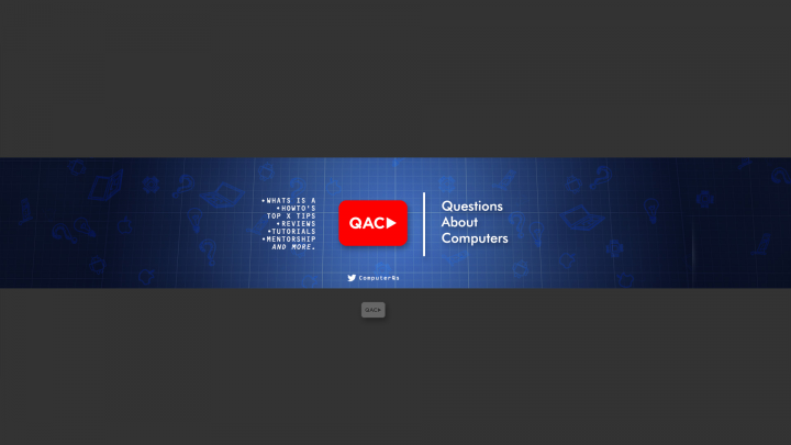 Youtube баннер для канала Qustions about computers
