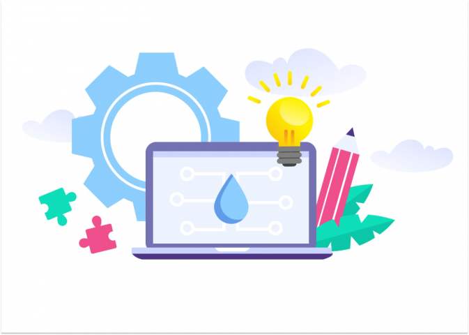 Иллюстрация в стиле flat