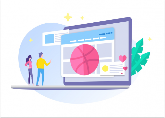 Иллюстрация в стиле flat