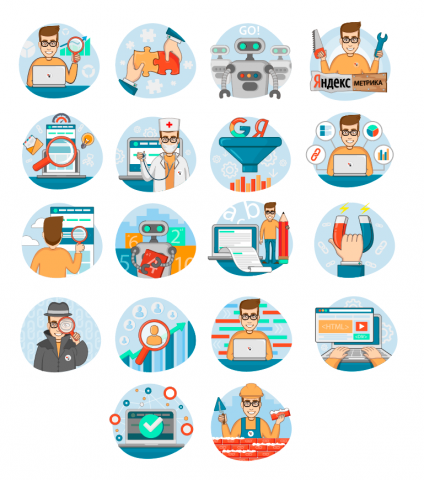 Работ иллюстраций для SEO