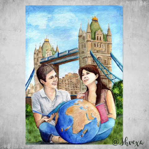 Акварель для сайта и рекламной продукции