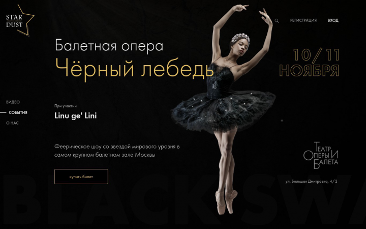 Балетная опера Черный лебедь