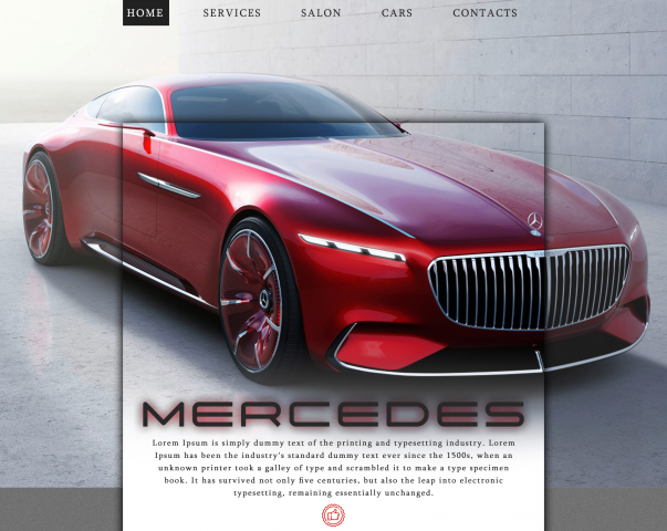 UX/UI website Mercedes web design