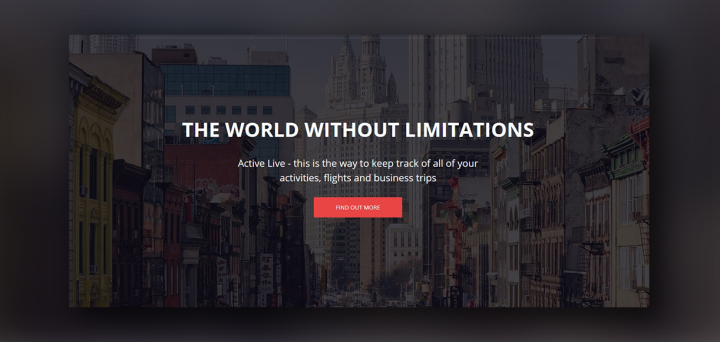 Landing page для ActiveLive