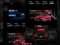 Сделал концепт главной страницы для audi