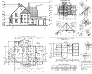 1-этажный жилой дом с мансардой