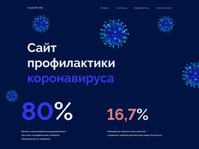 Информационный сайт по Covid-19