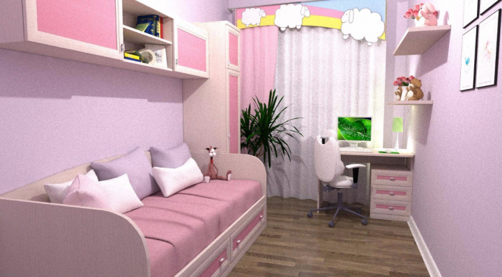 Детская для девочки, которая обожает розовый