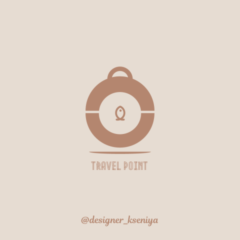 Логотип для туристической компании Travel point