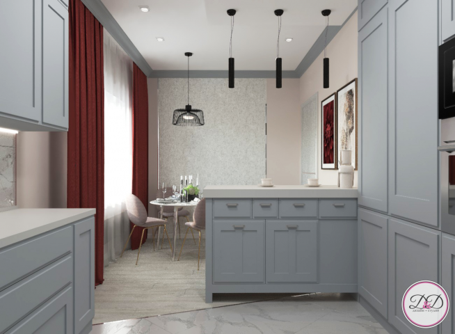 Интерьер 3-х комнатной квартиры в современном стиле