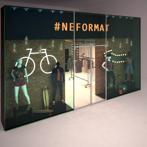 Витрина магазина одежды