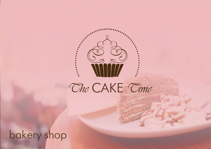 Разработка логотипа для кондитерской The Cake Time