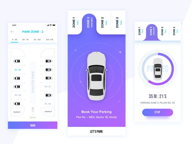 iOS / Android приложение - система парковок