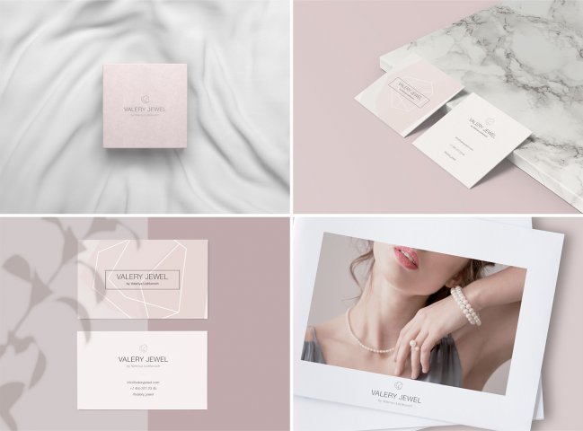 Фирменный стиль магазина аксессуаров "VALERY JEWEL"