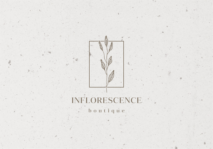 Логотип цветочной студии "Inflorescence boutique"