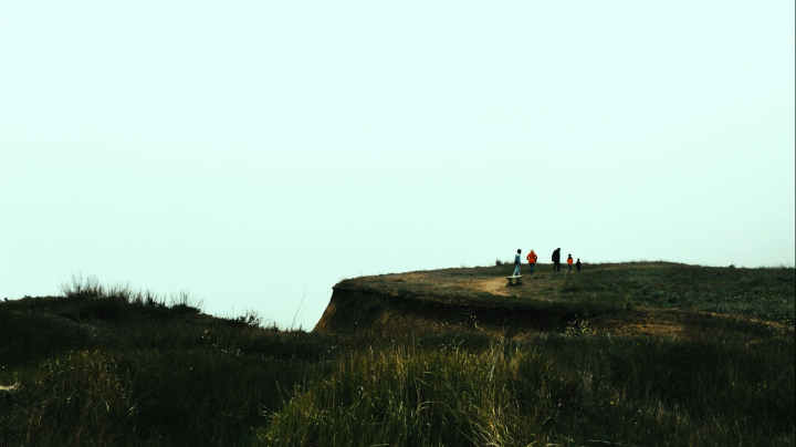 Foggy cliff
