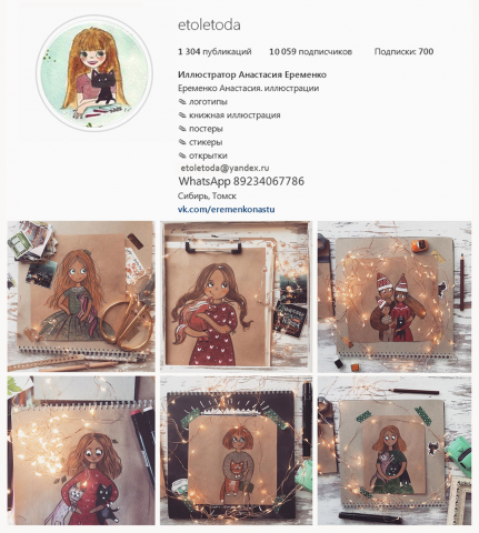 портреты на крафт бумаге