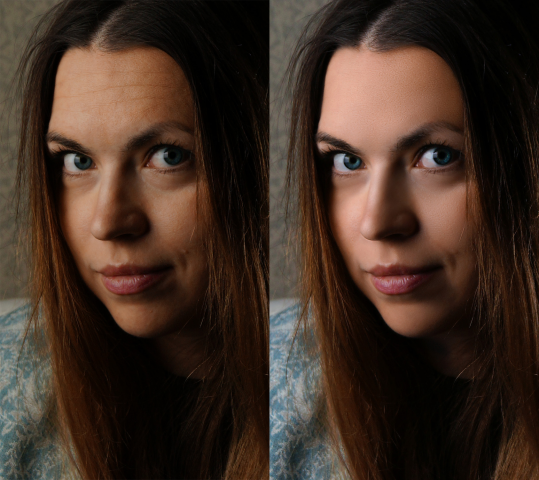 быстрая ретушь женского портрета