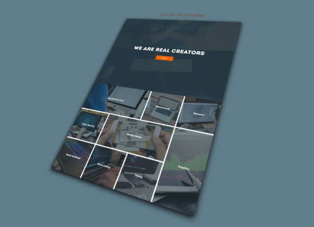 Сайт-визитка для разработчика