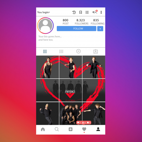 Сетка фото для instagram