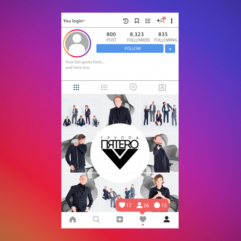 Сетка фото для instagram