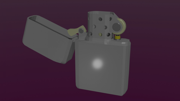 Low Poly Zippo