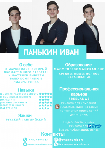 Моё резюме --- опыт работы с популярными компаниями