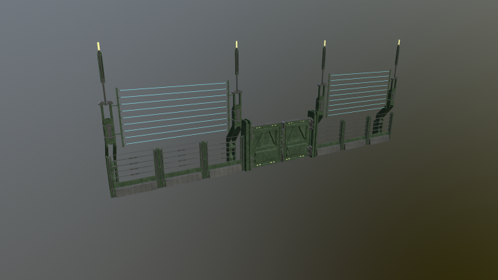 Sci-Fi Armored Fence