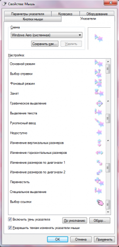 Дизайн указателя мыши для компьютера.