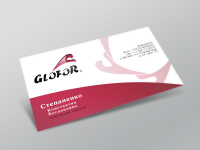 Визитка для компании Glofor.