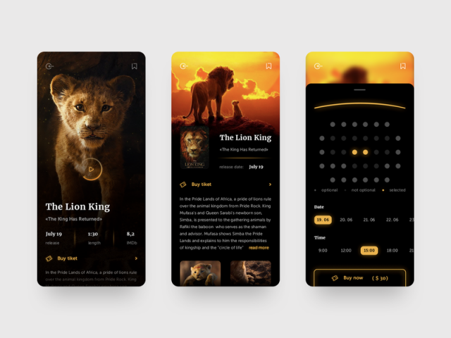 Cinema App Design