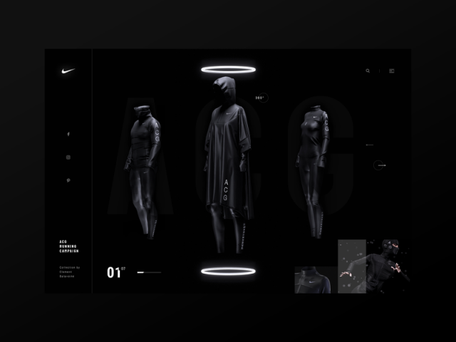 Nike AGG - Концепция главной страницы