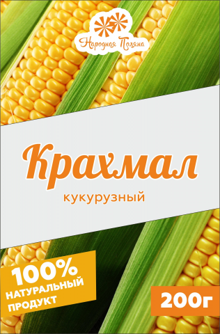 Этикетка для крахмала Народная поляна