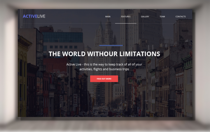 Сайт для компании ActiveLive