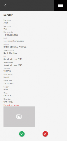 Karlilu sender details edit