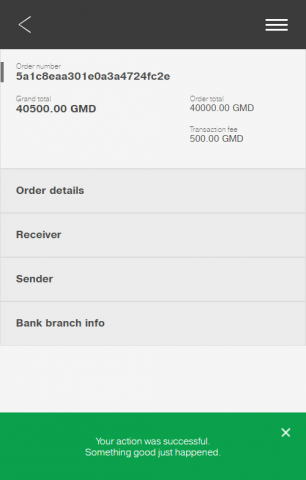 Karlilu order approved delivered