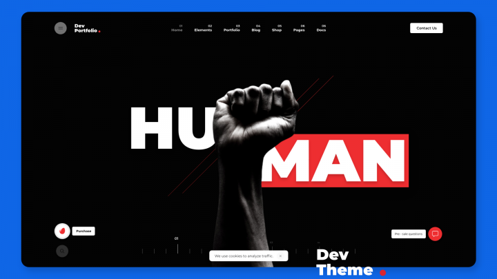 DevTheme - Portfolio Website