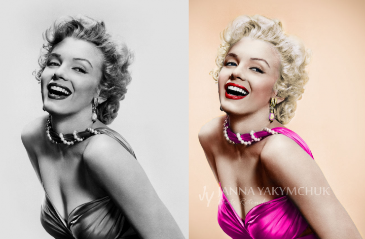 Окрашивание чб фотографий