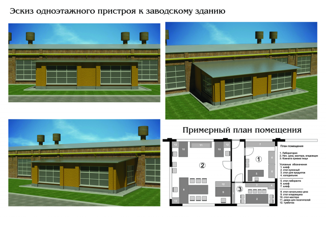 Визуализация пристроя  2013 г.