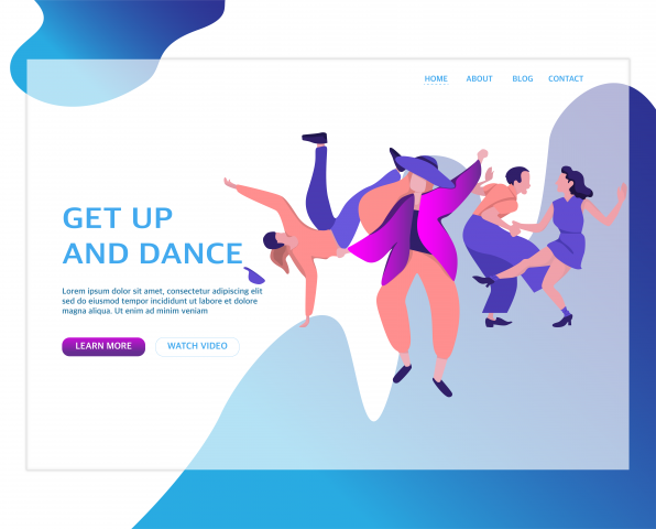 Dance Flat Landing Page