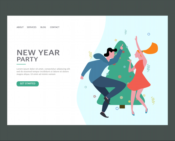 Flat Landing Page