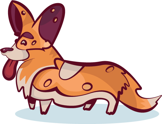 Векторная иллюстрация Корги
