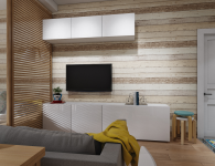 Студия 30 м2 - зона гостиной