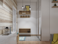 Студия 30 м2 - зона прихожей