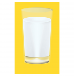 Стакан с молоком