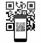 iPhone 5s c QR-кодом